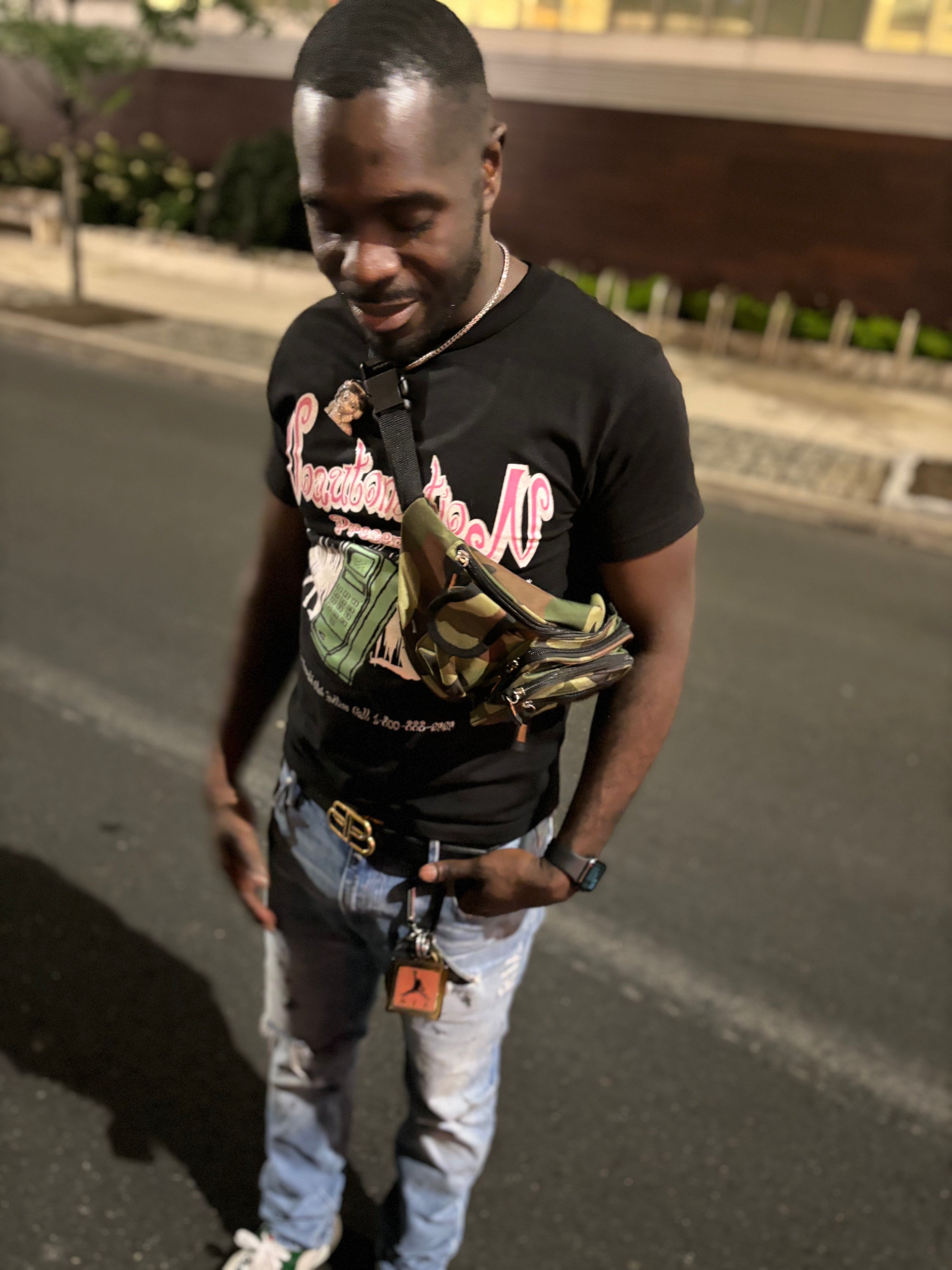 Emerald Club Hotline Black Tee